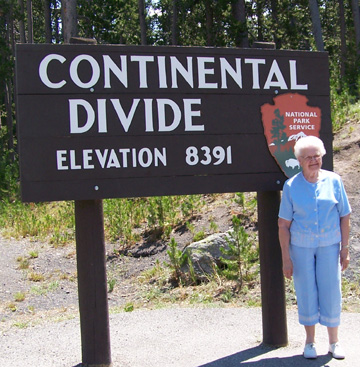 Evelyn at the Continental Divide