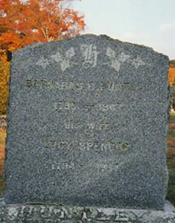 A Huntley headstone